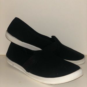 Black slip ons